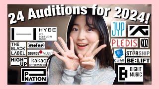 24 KPOP Auditions for 2024 for ANYONE