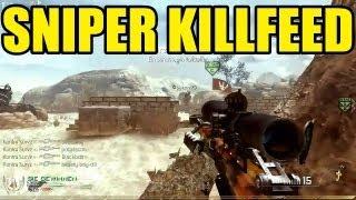 SNIPER KILLFEED  Call of duty MW2 and MW3