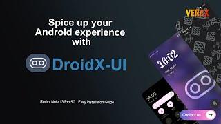 DroidX UI Custom ROM Easy Install Guide  Redmi Note 13 Pro 5G