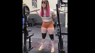 Big Strong Woman Squats 440 Pounds  Fitness Motivation