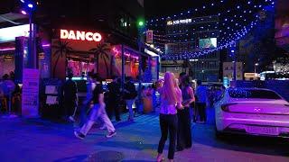 Walking in the Itaewon Hot Saturday Night Club Street Seoul Korea 4K ASMR  Seoul Summer Night Life