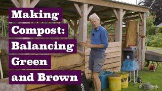 Compost Making balancing green & brown or nitrogen & carbon