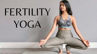 Yoga For Fertility & Conceiving  Yoga To Get Pregnant  Gentle Practice + Affirmations