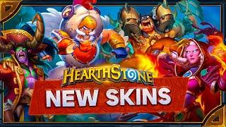 Hearthstone. Voicelines new skins Jaina Garrosh Leeroy and Illidan.