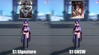 How Much Different Is There Between S1 GNSW Vs S1 Signature For Acheron?  Honkai Star Rail