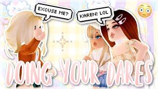 Doing YOUR Dares in Royale High ◕‿◕  Roblox