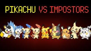 Pikachu vs Impostors in Among Us Pokemon Animation