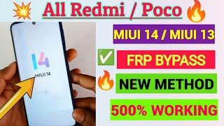 All RedmiPocoFRP BypassMIUI 14MIUI 13 New Method 100% Working