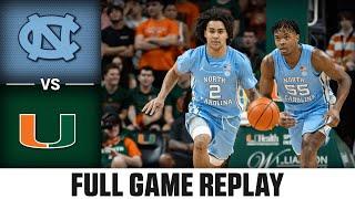 North Carolina vs. Miami Full Game Replay  2023-24 ACC Mens Basketball