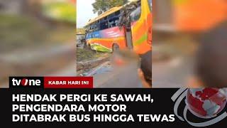 Bus Antar Kota di Bojonegoro Tabrak Motor Dua Orang Tewas  Kabar Hari Ini tvOne