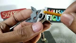 Lobo Feroz gato con botas de plastilinaHow to make Bad Wolf with clay sculpting