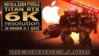 Mechabellum gameplay 6K video resolution  6016 x 3384 pixels  Titan RTX  Apple Pro Display XDR