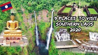 Laos -9 places to visit in Champasak southern Laos 2020  9 ບ່ອນທ່ຽວລາວໃຕ້