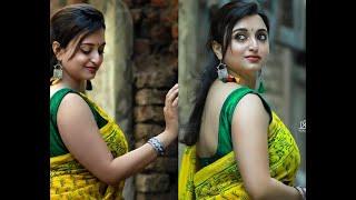 Beautiful and stylish simple indian saree front and back excellent design idea video