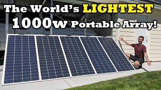 DIY - 1000 Watt Lightweight & Portable Solar Array - Five Renogy 200 Watt Flexible Panels TESTED