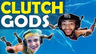 NINJA AND DAEQUAN GODS OF CLUTCH  INSANE WIN VS SQUADS - Fortnite Battle Royale