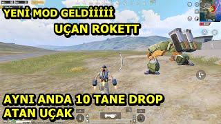 YENİ MOD GELDİİ  10 TANE DROP ATAN UÇAK  UÇAN ROKET HER ŞEY VAR SOLO SQUAD PUBG MOBİLE