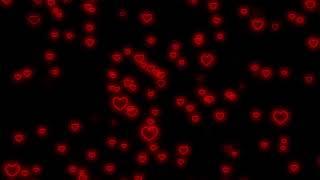 Flying Heart️Red Heart Neon Lights Love Heart Background Video Loop 10 Hours