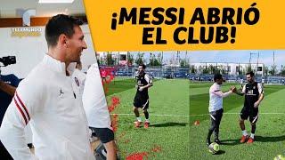 ¡Messi abrió el club Llegó dos horas antes al PSG  Telemundo Deportes