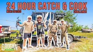 24 Hour EAT ONLY WHAT YOU CATCH Challenge  MULTI SPECIES 