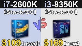 i7-2600K Vs. i3-8350K  Stock and Overclock  New Games Benchmarks