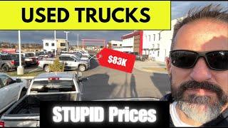 Used Truck Prices WORSE than NEW? ? Dealer lots full. Dont buy these #GM #ram #ford