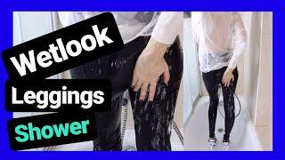 WET look Leggings  actually wet leggings 