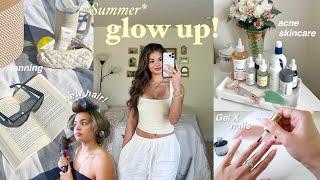 HOW TO GLOW UP FOR SUMMER️ my glow up guide acne skincare for glowy skin fitness tips & more