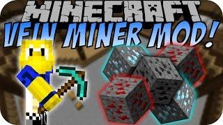 Minecraft VEIN MINER MOD 1000+ Blöcke abbauen Deutsch