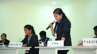 Model United Nations session on Russia-Ukraine conflict VINS CBSE