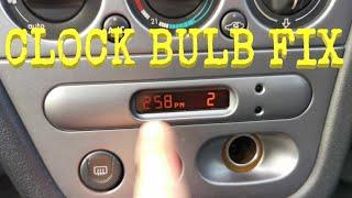 HOW TO  Peugeot 306 Clock Light Fix - bulb replacement - easy DIY