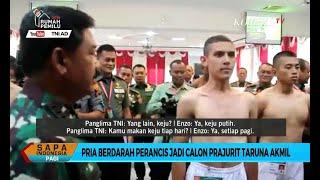 Momen Panglima TNI Ngobrol Bahasa Perancis dengan Enzo Zenz Bule yang Lolos Akmil