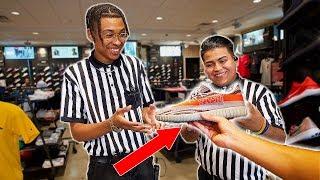 GIVING FAKE YEEZYS TO FOOTLOCKER EMPLOYEES