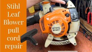 Repairing the Pull Cord on a Stihl BG86 Leaf Blower - Easy Fix