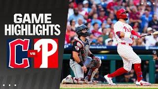 Guardians vs. Phillies Game Highlights 72724  MLB Highlights