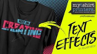 Adobe Illustrator Tutorials Vector Text Effects for Awesome T Shirt Designs