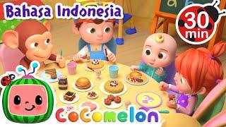 Lagu Sarapan Bersama  CoComelon  Kartun dan Lagu Anak  Moonbug Kids Indonesia  Nursery Rhymes
