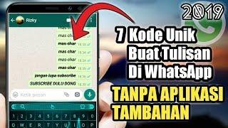 WAJIB COBA 7 Cara Membuat Tulisan Unik Di WhatsappYang Jarang Diketahui