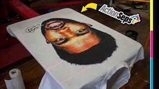 ActionSeps™  How to Screen Print 6 Color Simulated Process on White Shirts - Anatol Titan Automatic