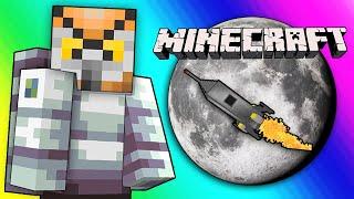 Minecraft Funny Moments - Landing On The Moon Ad Astra Mod