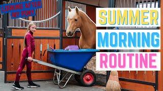 MY HORSES SUMMER MORNING ROUTINE