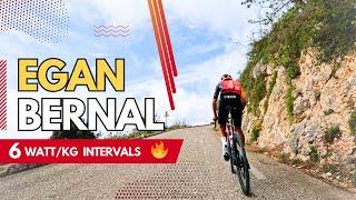 TRAINING with EGAN BERNAL  Intervals on Col de la Madone