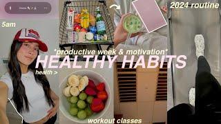 week of my HEALTHY HABITS  *2024 motivation* maintaining a healthy lifestyle  productive routine