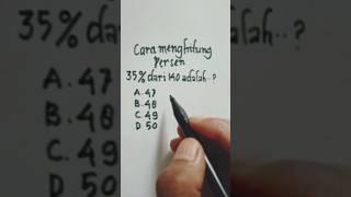 Cara menghitung persen yang benar #viralshorts #feedshorts #matematika