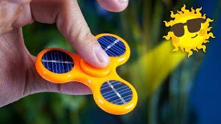 It Never STOPS ? DIY Solar Fidget Spinner with a magnetic motor