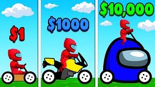 Drawing $1 vs $1000 vs $10000 CARS To Race