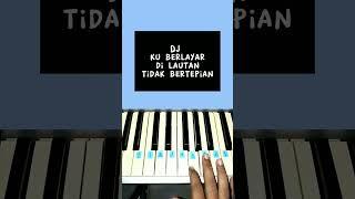 Ku Berlayar Di Lautan Tidak Bertepian Piano Tutorial #tiktok #shorts #fyp #music