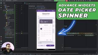 Working with two important Advance Widgets in Android  DatePicker and Spinner  Mastering Android