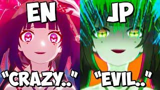 ENG VS JPN EVIL LAUGHT SPARKLE  HANABI Voice Honkai Star Rail HSR  Sparkle Crazy Laugh