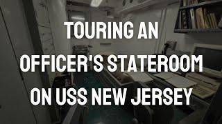 Touring a Senior Naval Officers Stateroom on USS New Jersey